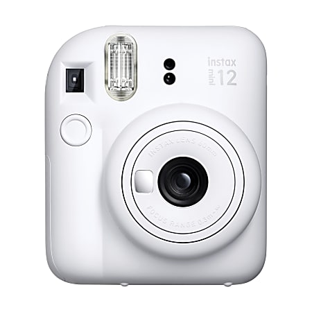 Fujifilm Instax Mini 12 Instant Film Camera With Lens, Clay White