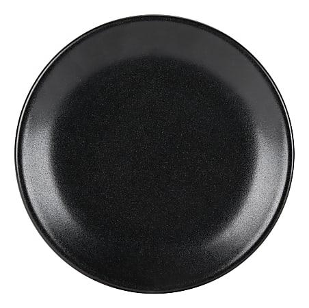 Foundry Round Coupe Plates, 7 1/8", Black, Pack Of 12 Plates