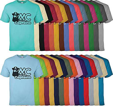 100percent Cotton T Shirt Color Office Depot