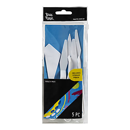 Brea Reese Palette Knives, White, Pack Of 5 Knives