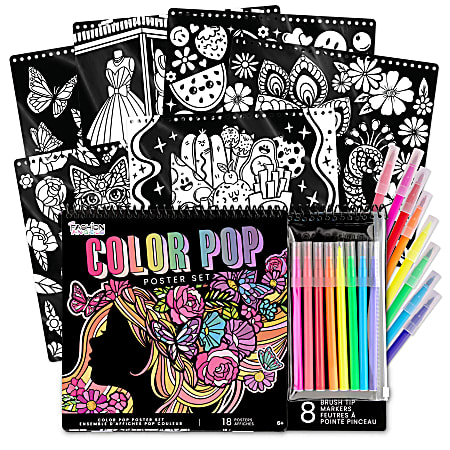 Fashion Angels Color Pop Poster Set, Total Qty 1