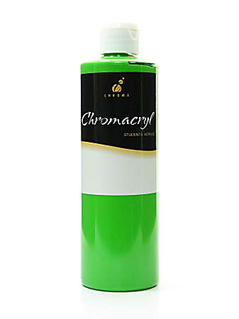 Chroma Chromacryl Students' Acrylic Paint, 1 Pint, Light Green, Pack Of 2
