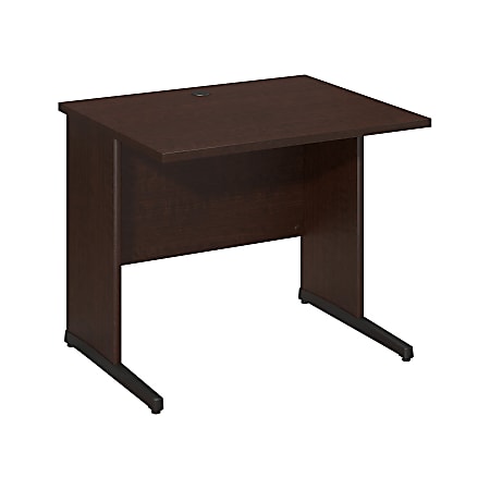 Bush Business Furniture Components Elite C Leg Desk 36"W x 30"D, Mocha Cherry, Premium Installation