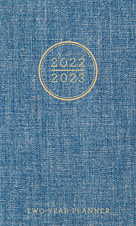 Graphique 2-Year Pocket-Size Planner, 3-3/4" x 6, Denim, August 2021 To January 2023