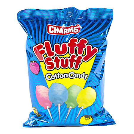 Charms Fluffy Stuff Cotton Candy - 12 count, 12 oz