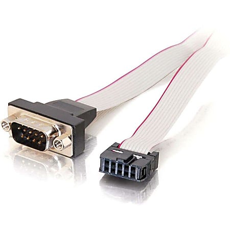 C2G - Serial cable - 10 pin IDC (F) to DB-9 (M) - 1 ft