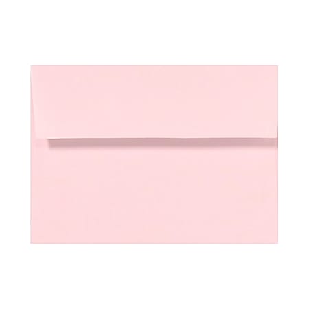 LUX Invitation Envelopes, #4 Bar (A1), Peel & Press Closure, Candy Pink, Pack Of 50