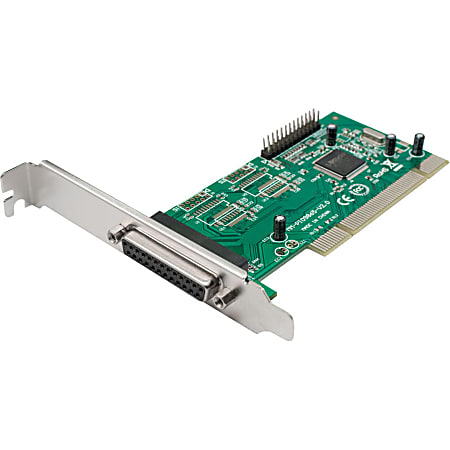 SYBA Multimedia 2 DB-25 Parallel Printer Ports (LPT1) PCI Controller Card, Netmos 9865 Chipset - Plug-in Card - PCI - PC