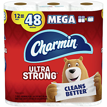 Charmin Ultra Strong 2 Ply Toilet Paper 264 Sheets Per Roll Pack