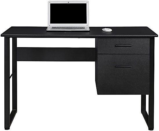 Black desk outlet office depot