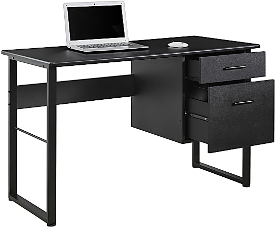 Realspace Halton 48 W Computer Desk Black Office Depot