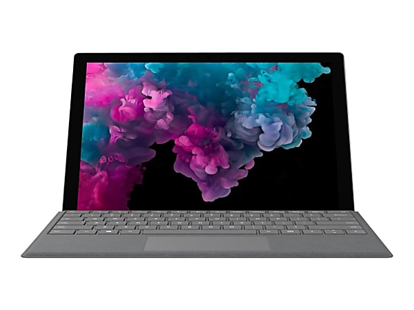 Microsoft Surface Pro 6 - Tablet - with detachable keyboard - Intel Core i5 8250U / 1.6 GHz - Windows 10 Home - UHD Graphics 620 - 8 GB RAM - 128 GB SSD NVMe - 12.3" touchscreen 2736 x 1824 - Wi-Fi 5 - platinum - with Surface Pro Type Cover (black)