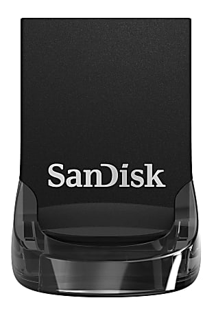 SanDisk® Ultra Fit™ USB 3.1 Flash Drive, 64GB, Black