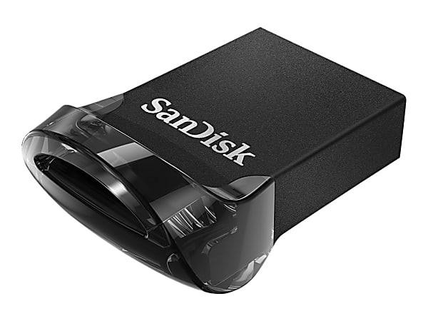 SanDisk Ultra Fit USB 3.1 Flash Drive 64GB Black - Office Depot