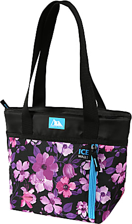 Arctic Zone Ice Walls Torie Tote Lunch Bag 9 12 H x 6 W x 12 D Floral -  Office Depot