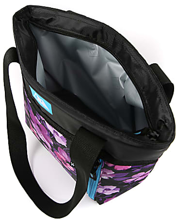 Arctic Zone Ice Walls Torie Tote Lunch Bag 9 12 H x 6 W x 12 D Floral Office Depot