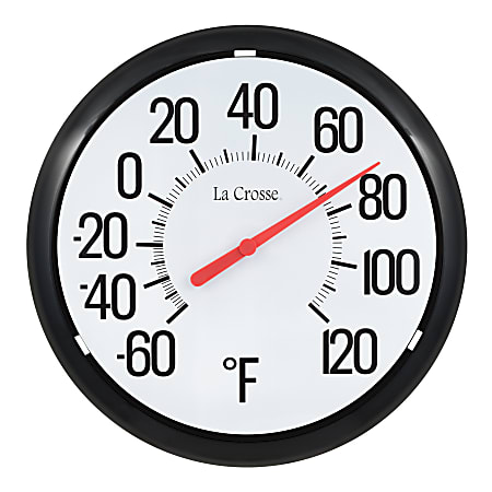 La Crosse Technology® Analog Weather Thermometer, 13-1/4”H x 1-7/8”W x 13-1/4”D