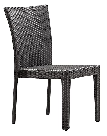 Zuo® Outdoor Arica Guest Chair, 34"H x 20 1/2"W x 22 1/2"D, Espresso