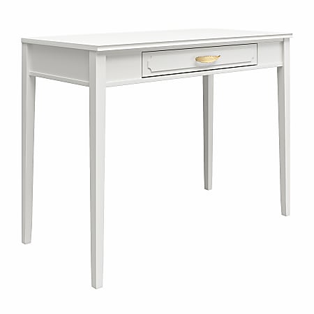 Ameriwood™ Home Stella 40"W Computer Desk, White/Gold