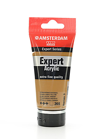 Amsterdam Expert Acrylic Paint Tubes, 75 mL, Transparent Oxide Yellow, Pack Of 2