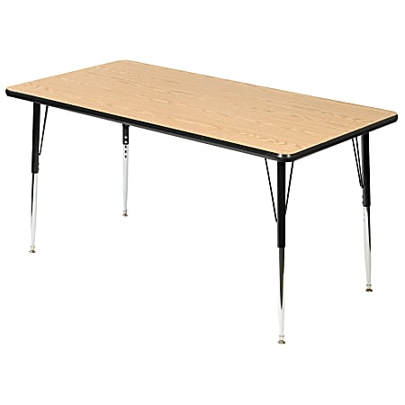 Scholar Craft™ Student Activity Table, Rectangular, 60"W x 30"D, Light Oak