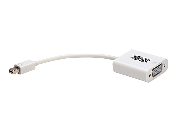 Tripp Lite Mini DisplayPort to VGA Adapter Converter Active M/F 6" 50 Pack - Video converter - Mini DisplayPort - VGA - white - bulk (pack of 50)