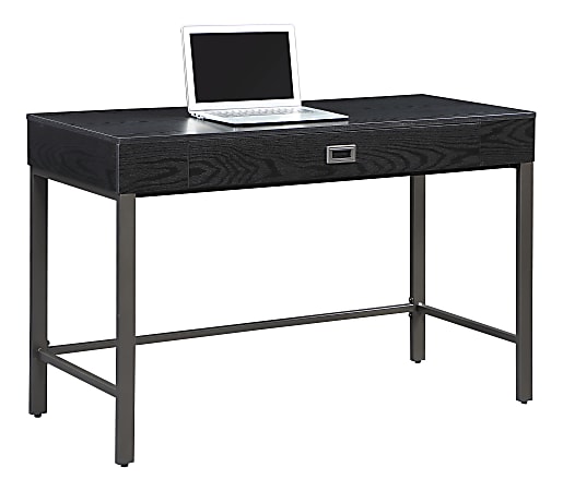 Realspace® Brezio 47"W Computer Desk, Black