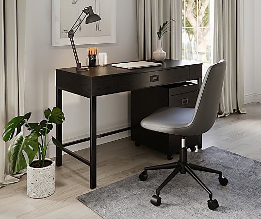 Realspace 44 W Valdi Computer Desk Brown - Office Depot