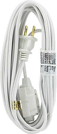 GE 3 Outlet Extension Cord, 15&#x27; Long Cord,