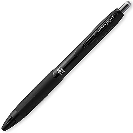 uni-ball® 307 Gel Ink Pens, 0.7 mm, Black Ink, Pack Of 12 Pens