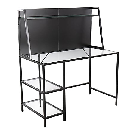 LumiSource 2 Tier 32 W Computer Desk White - Office Depot