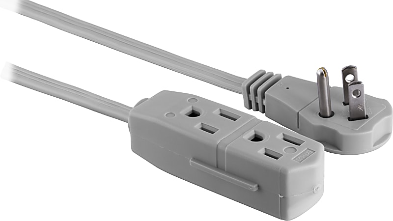 Gray GE 3-Outlet Extension Cord 15 