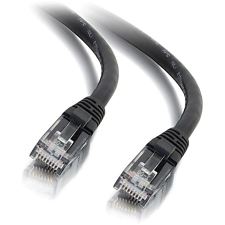 C2G 2ft Cat6 Ethernet Cable - Snagless Unshielded (UTP) - Black - Cat6 for Network Device - RJ-45 Male - RJ-45 Male - 2ft - Black