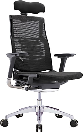 Raynor® Powerfit Ergonomic Mesh High-Back Executive Office Chair, Black