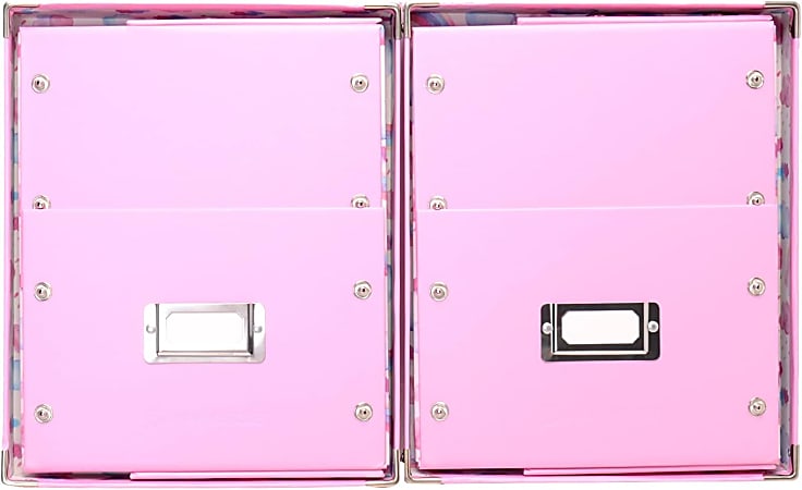 Snap N Store Kids Storage, Pink/Rainbow, 2 PK, S