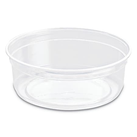 Solo® Bare® Eco-Forward® Deli Containers, 8 Oz, Clear, Pack Of 10 Containers