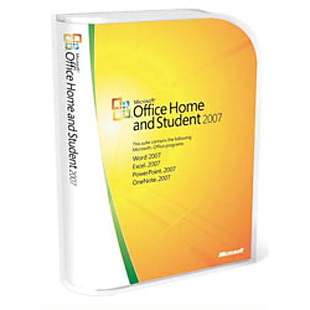 Microsoft® Office Home And Student 2007, Traditional Disc