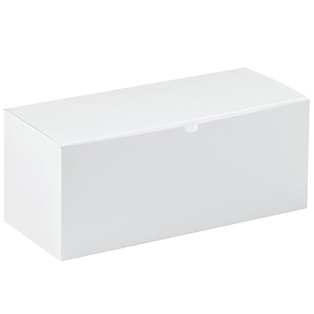 Office Depot® Brand Gift Boxes, 14"L x 6"W x 6"H, 100% Recycled, White, Case Of 50