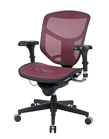 WorkPro Quantum 9000 Series Ergonomic MeshMesh Mid Back Chair BlackRed ...