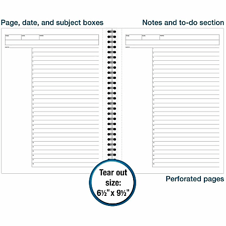 Cambridge Limited Action Planner Business Notebook 80 Sheets Gray