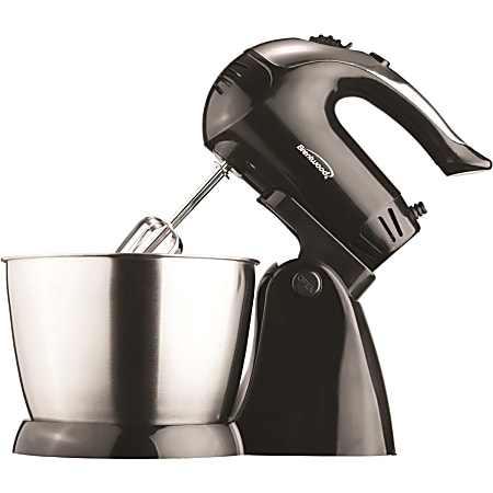 Brentwood 5 Speed Stand Mixer with Stainless Steel Bowl in Black (SM-1153) - 200 W - Black