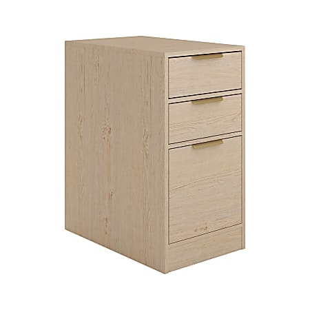 Martha Stewart Kayden Home Office Modular 3 Drawer File Cabinet, Light Natural