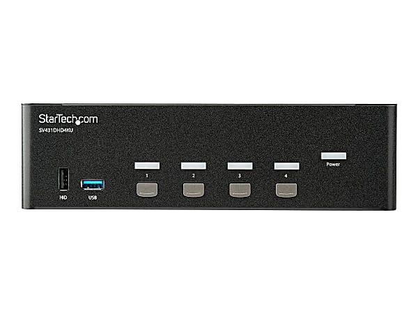 StarTech.com 4 Port HDMI KVM Switch - 4K 30Hz - Dual Display