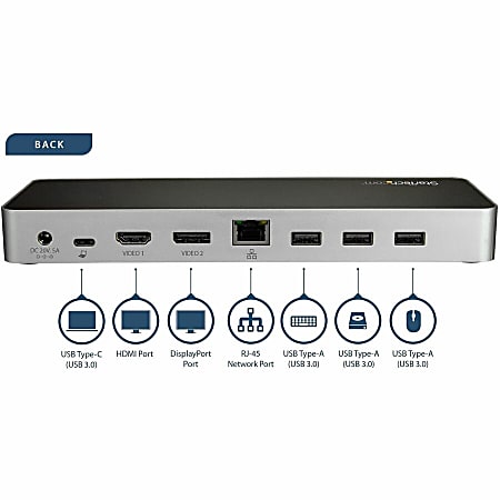 Amazon.com: StarTech.com USB C Dock - Dual Monitor HDMI