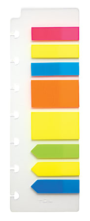 TUL Discbound Bright Sticky Note Pads, Assorted Colors, 25 Sheets