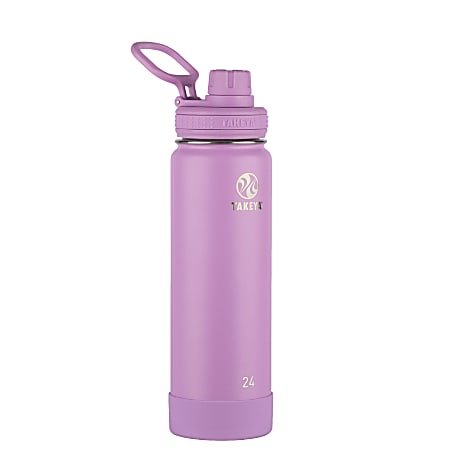 Takeya Actives Spout Reusable Water Bottle, 24 Oz, Lilac