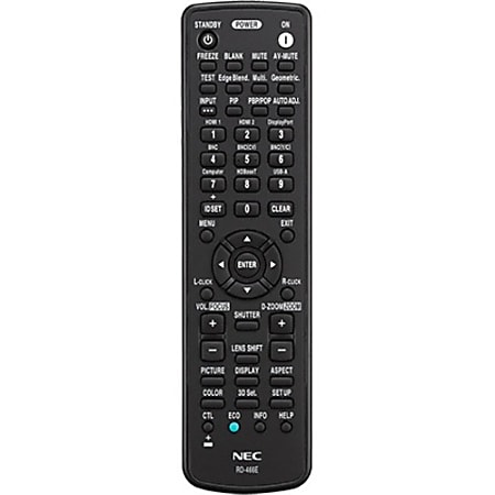 NEC RMT-PJ37 - Remote control - for NEC NP-PA1004, PA1004UL-B-41, PA521, PA571, PA621, PA672; PA Series NP-PA1004UL-W-41