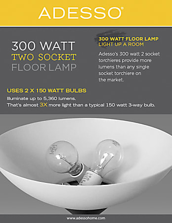 300 watt torchiere shop floor lamp