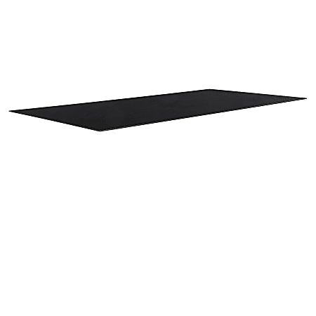 Lorell® Rectangular Conference Table Top, 8'W, Black Glass