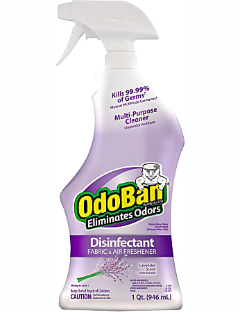 OdoBan Odor Eliminator Disinfectant Spray, Lavender Scent, 32 Oz Bottle